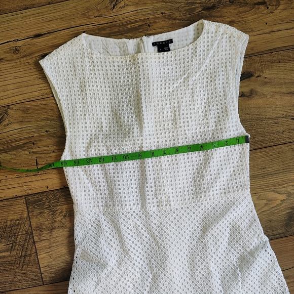 Theory White Eyelet Midi Dress - Picture 3 of 8